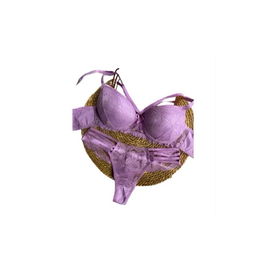 Conjunto de Renda Lilás